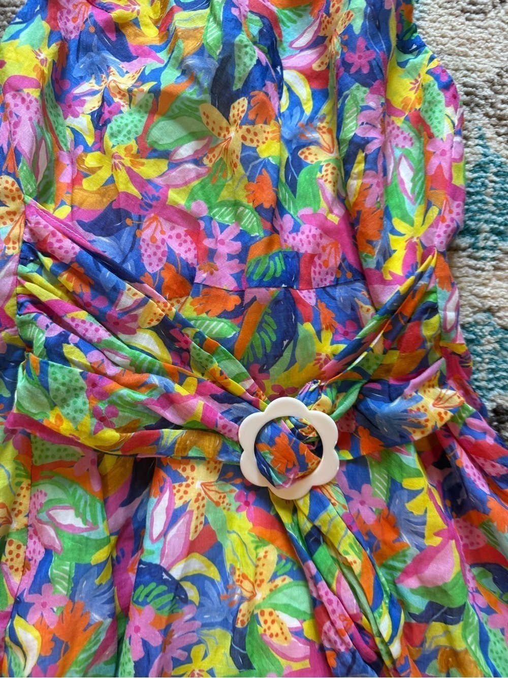 Amanda Uprichard Marin Dress Paradiso Floral Print REVOLVE NWT Halter Mini Dress - Picture 7 of 12